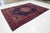 Vintage Rug, 100% Hand-Knotted Wool, Traditional Indigo Blue & Crimson Red Medallion Carpet For Sale - Image 4 of 7