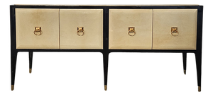 Parchment 4-Door Sideboard, 1980s