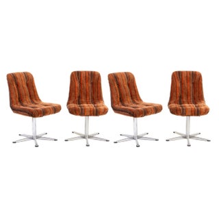 Swivel Chairs, 1960s, Set of 4 For Sale