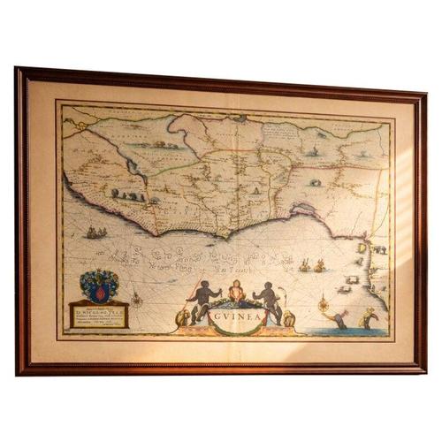 Antique Guinea Map with West Africa from Blaeu, 1642 For Sale - Image 13 of 13