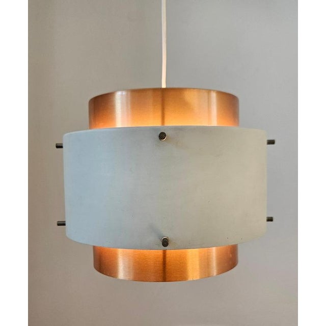 Mid-Century Modern Pendant Light in the style of Jo Hammerborg, Denmark, 1970s For Sale - Image 11 of 12