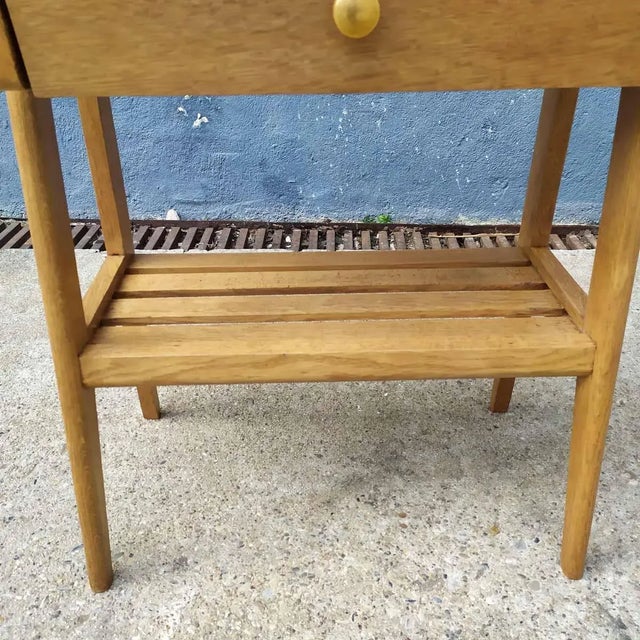 Brown Oak Compass Shelf, 1950s For Sale - Image 8 of 17