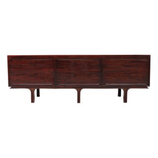 Low Rosewood Sideboard by Gianfranco Frattini for Bernini, 1960s For Sale