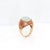 Mid-Century High Set 14k Gold & Opal Cabochon Cocktail Ring For Sale In Philadelphia - Image 6 of 12