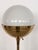 Brass and Glass Globe Floor Lamp from Vereinigte Werkstätten München, 1970s For Sale - Image 10 of 18
