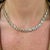 Gold 14k Yellow Gold 17.84ctw Bezeled Aquamarine Adjustable Tennis Chain Necklace For Sale - Image 8 of 8