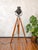 Industrial Vintage Theater Lamp on Wooden Tripod Floor Lamp, 1960s For Sale - Image 3 of 15