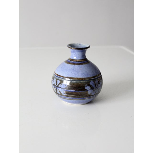 Ceramic Vintage Handmade Studio Pottery Vase For Sale - Image 7 of 12