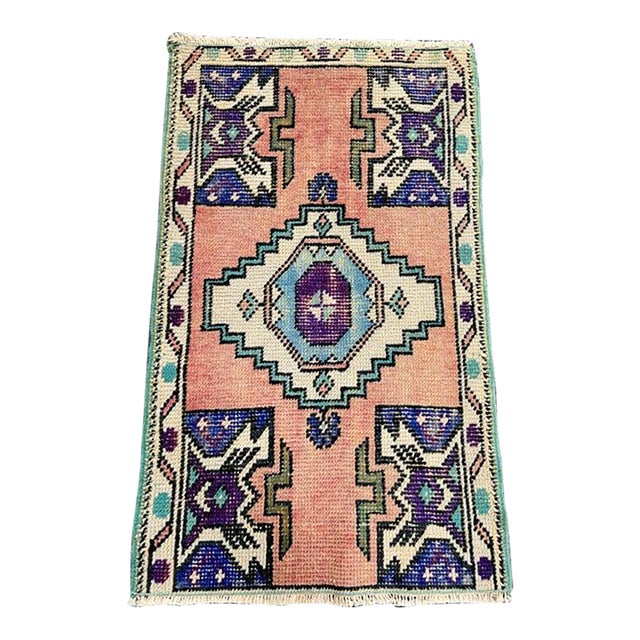 Turkish Yastik Rug 1'9" x 2'10" For Sale