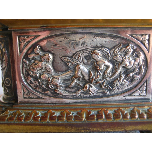 Silver Mid 18th Century French Napoleon III Silver Plate Jewelry Box For Sale - Image 8 of 10