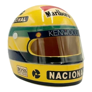 Vintage McLaren Ayrton Senna Helmet Ashtray Ceramic Car Racing Formula 1 F1