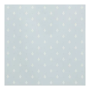 Sample - Schumacher Fleur De Lis Wallpaper in Mineral