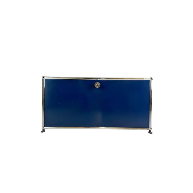 Sideboard Coffee Table in Steel Blue by Fritz Haller for Usm Haller For Sale - Image 11 of 11