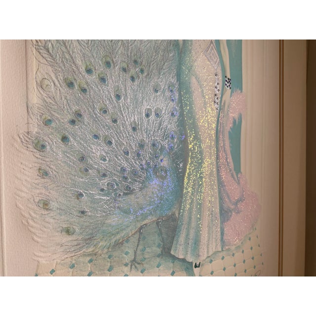 1980s Mixed Media Art Deco Wall Art by Mary Vickers. Signed For Sale - Image 11 of 13