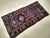 Textile Vintage Persian Kurdish Area Rug, Hand-Knotted Wool, Geometric Medallion Pattern, Blue & Ivory, 2x4 For Sale - Image 7 of 8