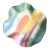 Post Modern Ruffled Edge 1980’s Pastel Pottery Centerpiece For Sale