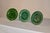 Victorian Set of 3 English Green Majolica Leaf Plates For Sale - Image 3 of 6