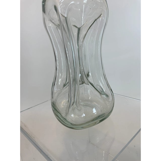 Transparent Pair of Holmgaard Glass Kluk Kluk Decanters by Jacob E. Bang For Sale - Image 8 of 12