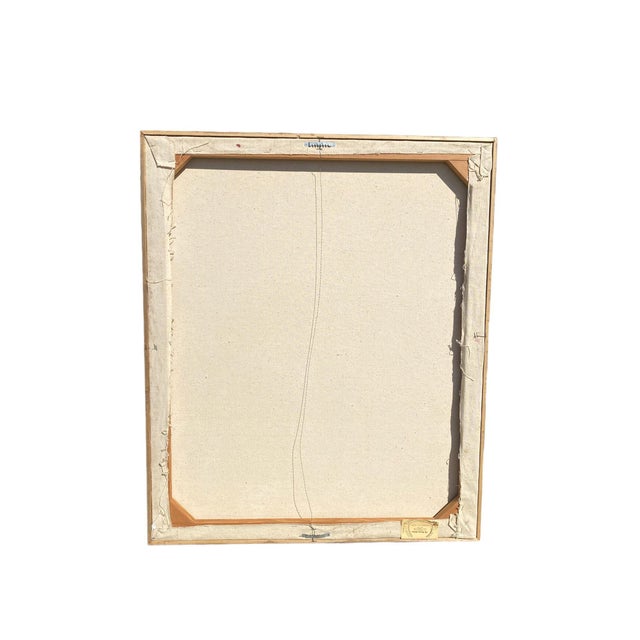 1960s 1960s Vintage Mid Century Modern Oil Painting on Canvas by Gloria Cornelius Framed For Sale - Image 5 of 9