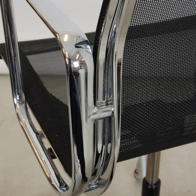 Ea-117 Office Chair in Black Mesh by Charles Eames for Vitra For Sale - Image 10 of 12