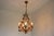 Mid-Century Modern Italian Tôle Chandelier with Crystal Flowers, 1950s For Sale - Image 6 of 13