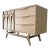 55” White Oak “Brasilia” Single Sink Vanity – Sculptural Wood Pulls For Sale