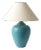 Vintage Turquoise Ceramic Table Lamp from Kostka, 1980s For Sale