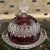 Glass Antique Royal Crystal-Ruby Flash Covered Butter Dish For Sale - Image 7 of 8