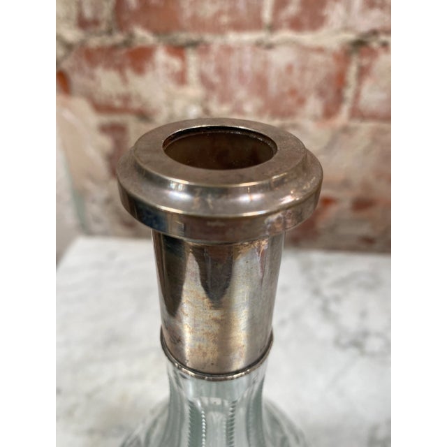 1970s Vintage Italian Mid-Century Glass Decanter For Sale - Image 4 of 7
