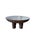 Contemporary Sculptural Burnt Suar Wood Side Table in Espresso Finish, Modern Organic For Sale - Image 3 of 6