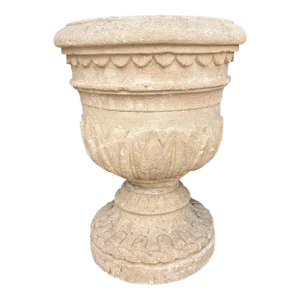 Georgian Limestone Urn From Wall Hall, Hertfordshire