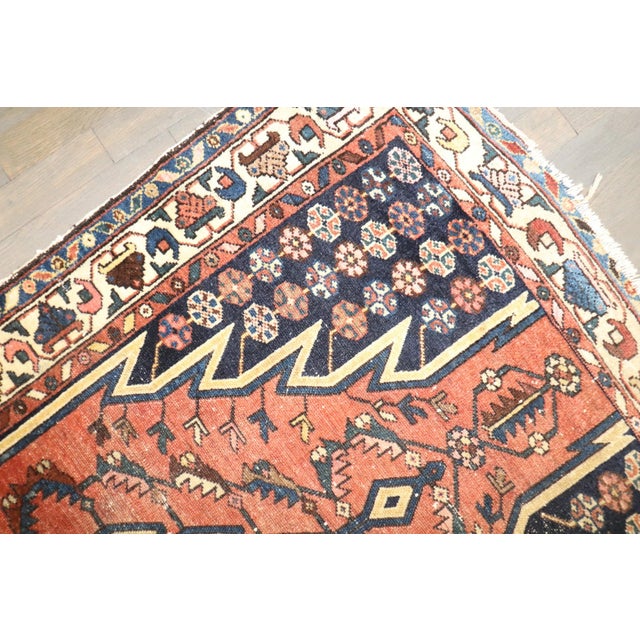 Early 20th Century Mazlagan Worn Malayer Rug no. j5277 For Sale - Image 5 of 9