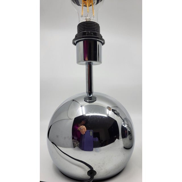Vintage Space Age Chrome Ball Table Lamps, 1960s, Set of 2 For Sale - Image 12 of 15