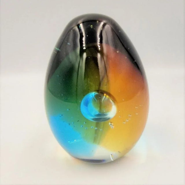 Paperweight in Multicolor Glass, 1960s For Sale - Image 6 of 6