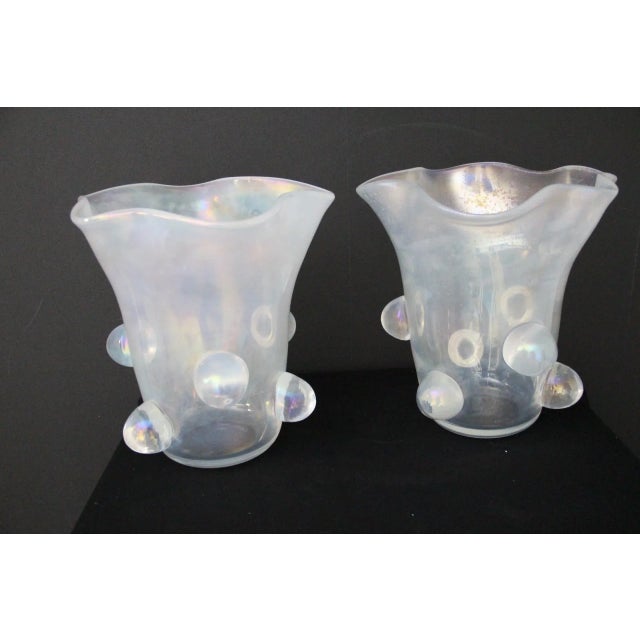 Large Vases in Iridescent Murano Glass from Gino Cenedese, 2000s, Set of 2 For Sale - Image 18 of 18