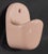Vintage European surface mount wall soap dish made of pink ceramic with a deep pocket design. The original mounting screws...