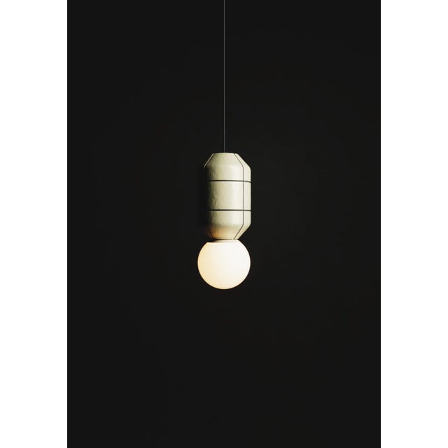 Ceramic Base Spot Pendant Lamp Modern Handcrafted For Sale - Image 14 of 17