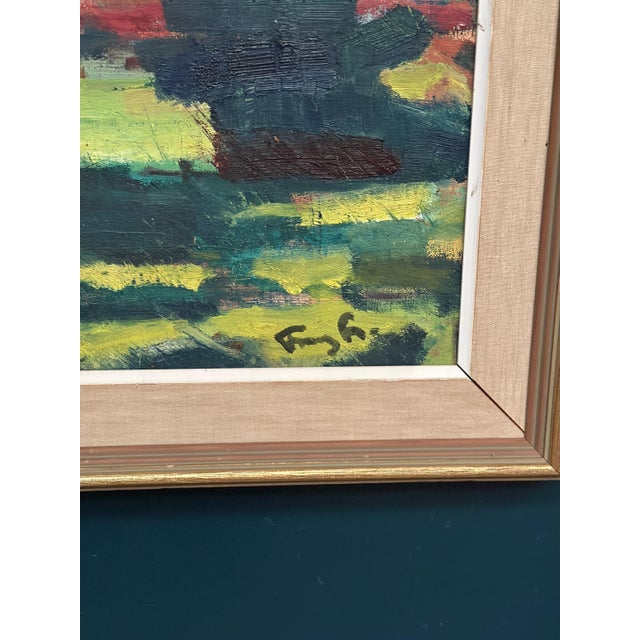Swedish Artist, Landscape, 1960s, Oil on Canvas, Framed For Sale - Image 17 of 18