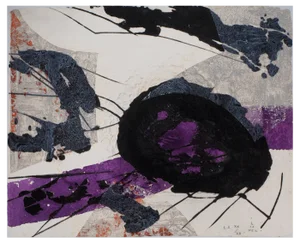 Lionel Perrotte, Composition Abstraite, Original Engraving