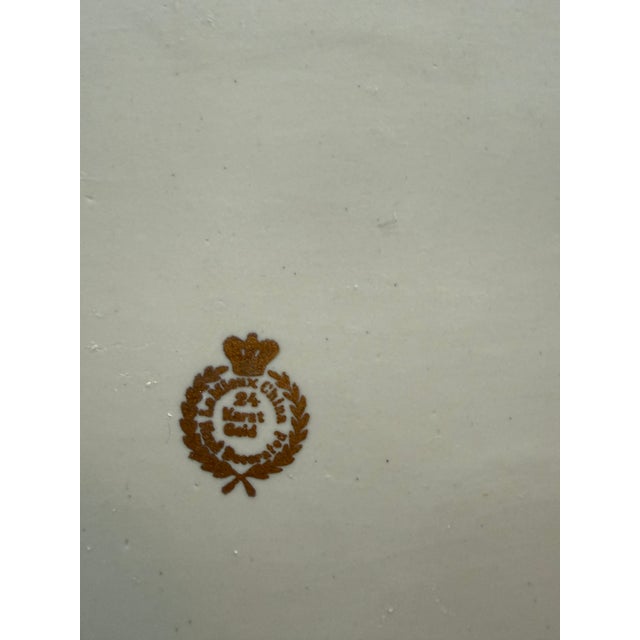 Mid-Century Modern 1930's Le Mieux China Handpainted 24k Gold Gilded Decorative Tray For Sale - Image 3 of 4