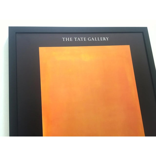 Metal Mark Rothko Vintage 1987 Abstract Expressionist Lithograph Print Framed Tate Gallery Exhibition Poster " Untitled " 1949 For Sale - Image 7 of 13