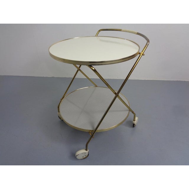Wood Mid-Century Serving Bar Cart, 1960s For Sale - Image 7 of 18