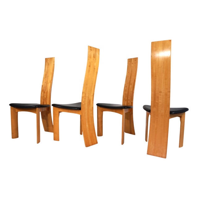 Vontage Iris Dining Chairs by Bob Van Den Berghe, 1980, Set of 4 For Sale