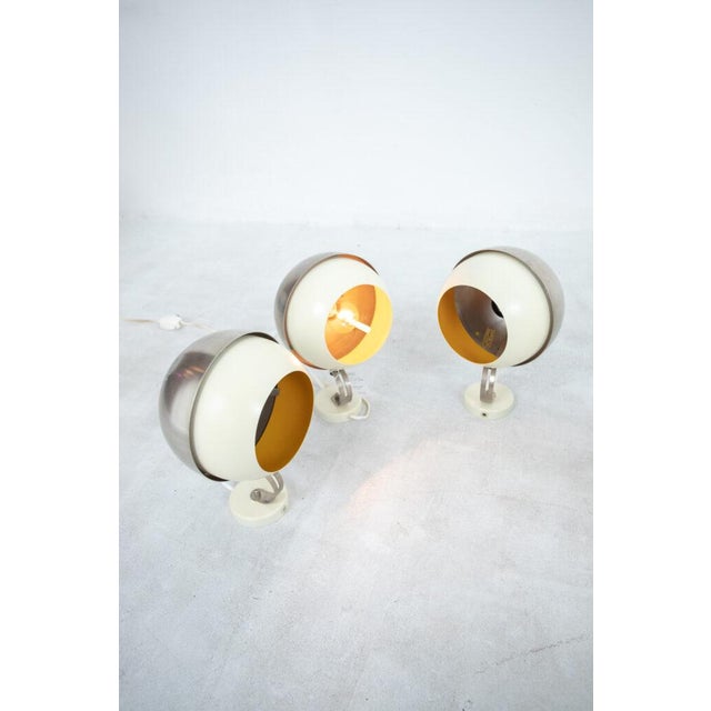 Space Age Wall Lamp in Yellow, in Flawless conditions. Designed 1970 to 1979 Up to 250V (Europe/UK Standard).The wiring of...