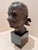 Abstract 1960s Larry Mohr Dark Bronze Bust Sculpture Signed From Artist Estate For Sale - Image 3 of 11