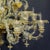 Gold Crystal Murano Glass Chandelier, 1950s For Sale - Image 3 of 7