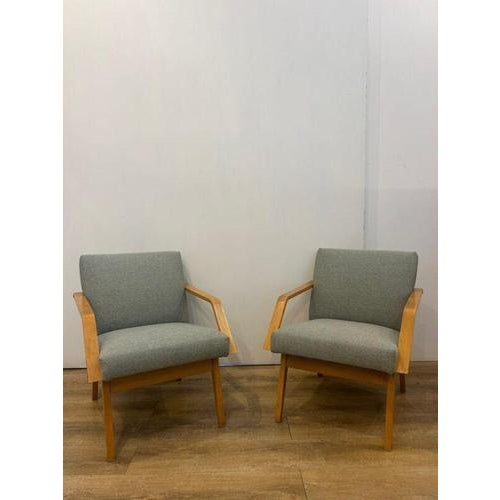 Wood Armchairs, Denmark, 1960s, Set of 2 For Sale - Image 7 of 7