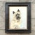 Mid 20th Century Vintage Boho Original Dog Portrait on Canvas For Sale - Image 5 of 12