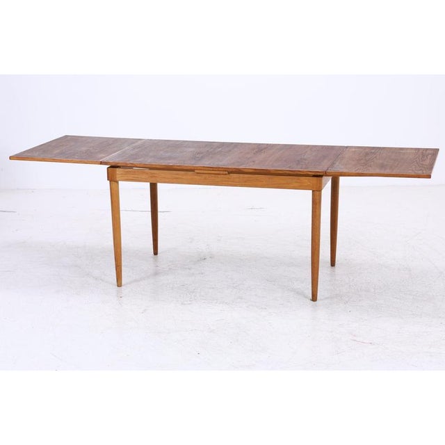 Mid-Century Extendable Dining Table For Sale - Image 6 of 16