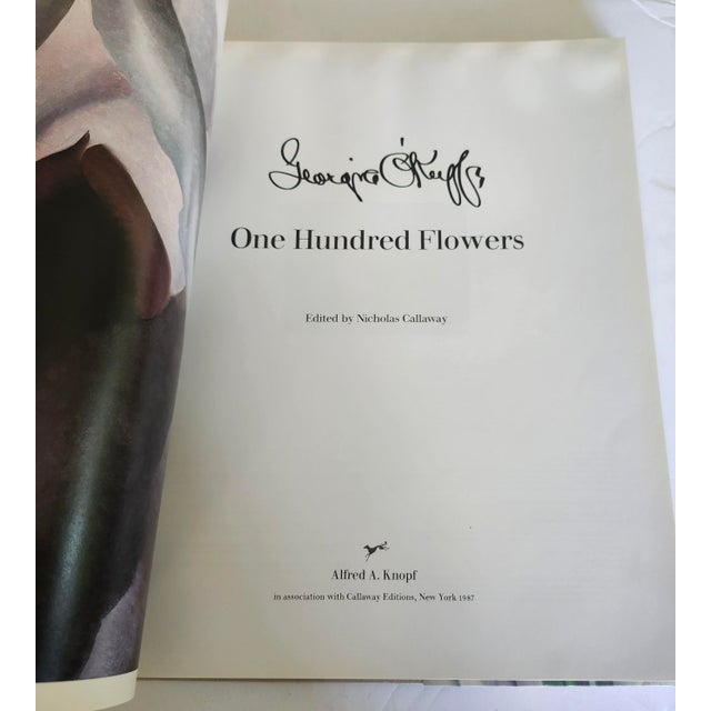 Illustration 1987 Georgia O'Keeffe : One Hundred Flowers. Knopf, 1st Edition Large Hardback For Sale - Image 3 of 13